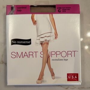 No Nonsense Women's Smart Support Tights - Bare Bisque